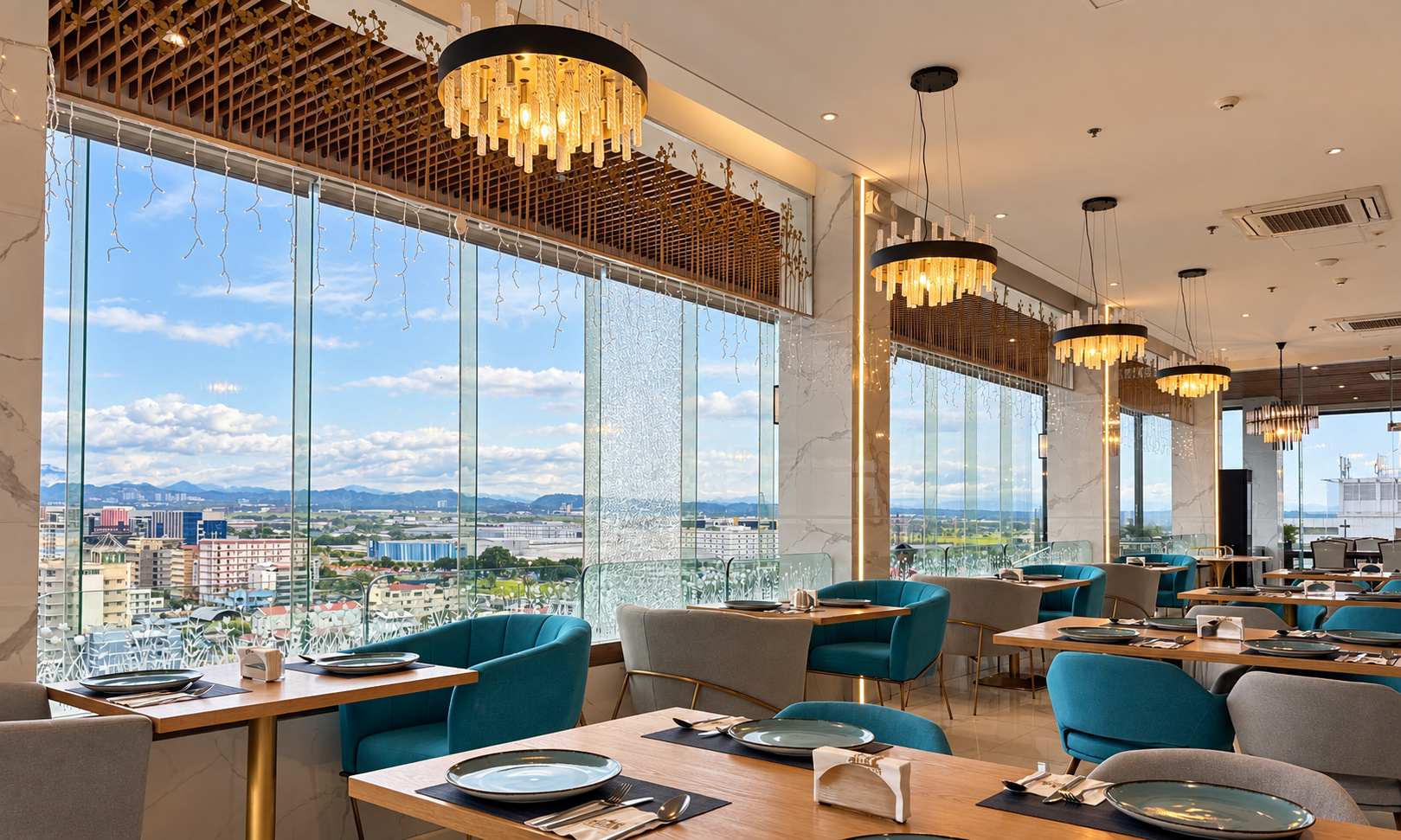 One Euphoria interior featuring premium architectural glass
